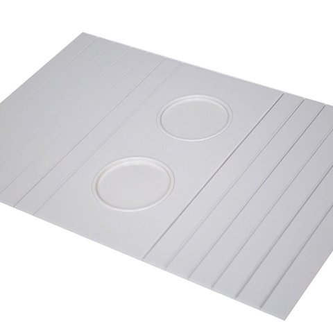 Esteirinha Bandeja Porta Copos Braço Sofá Branco/Off White