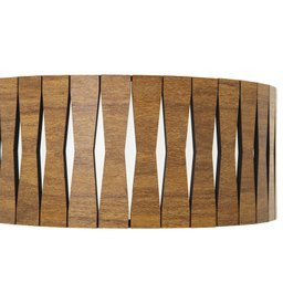 Luminária Decorativa Madeira Plafon Redondo Guaritá 45cm - 5