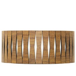 Luminária Decorativa Madeira Plafon Redondo Guaritá 45cm - 6