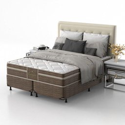 Conjunto Box Mola Ensacada Probel Vancouver Queen 158x54cm - 2