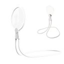 Ver imagem 1 de Lupa de Pesçoco Apoio Mesa Maos Livres Aumento 5x Haste Flexivel Idoso Baixa Visao Leitura Trabalho 