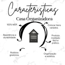 Ver imagem 2 de Casinha Infantil Organizadora de Brinquedos 100% Mdf Plancasa:preto Tx