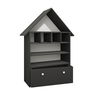 Casinha Infantil Organizadora de Brinquedos 100% Mdf Plancasa:preto Tx - 7