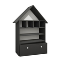 Ver imagem 7 de Casinha Infantil Organizadora de Brinquedos 100% Mdf Plancasa:preto Tx
