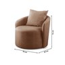 Poltrona Decorativa para Sala de Estar Redonda Califórnia - 4