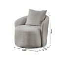 Ver imagem 4 de Poltrona Decorativa para Sala de Estar Redonda Califórnia