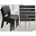 Ver imagem 4 de Kit 8 Cadeiras Sala Jantar Hydra Plus C/ 8 Cadeiras Polipropileno Capuccino - Kappesberg
