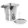Cuscuzeira em Aço Inox 18 Cm 2,5 L com Alças e Tampa - 1