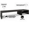 Kit 04 Suportes para Monitor Stand Home Office Lap 90 Cm L03 Preto - Lyam - 5