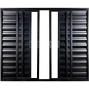 Ver imagem 1 de Janela de Aluminio Veneziana 6 Folhas sem Grade Linha Leve:1,00 X 1,50/preto