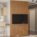 Ver imagem 2 de Painel Ripado de Madeira para Sala Quarto 141x250cm Slats L05 Nature - Lyam Decor
