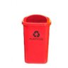 Lixeira Individual para Coleta Seletiva Papeleira - 50 Lts Cor:vermelho - 4