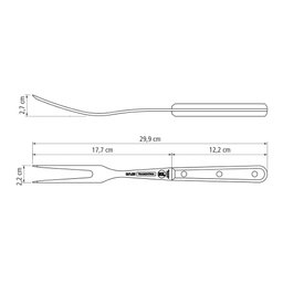 Garfo Trinchante Tramontina Century 24215100 Preto Inox e Preto 24215100 - 4