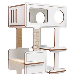 Torre para Gatos Tom 2 Prateleiras com Sisal 70cm de comprimento, 43cm de largura e 153cm de altura - 6