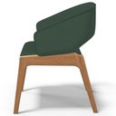 Ver imagem 7 de Kit 05 Cadeiras de Jantar e Estar Living Estofada Lince L02 Linho Verde Musgo - Lyam Decor