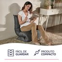 Ver imagem 7 de Futon Dobrável de Espuma Solteiro Grafite Bf Colchões