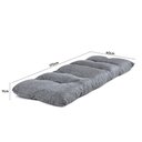 Ver imagem 3 de Futon Dobrável de Espuma Solteiro Grafite Bf Colchões