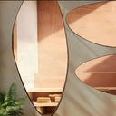 Ver imagem 2 de Conjunto Espelho de Parede Organico Dubai