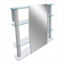 Ver imagem 1 de Espelheira Slip I Sobrepor 64cm x 80cm Plus Prata/Silver