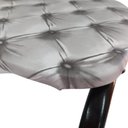Ver imagem 3 de Cadeira Preta para Cozinha Jantar Metal Tubular Almofadada Assento Captone Medcombo