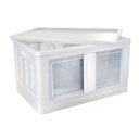 Ver imagem 1 de Caixa Organizadora Empilhável Dobrável 2 Portas 75 Litros