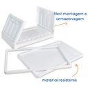 Ver imagem 4 de Caixa Organizadora Empilhável Dobrável 2 Portas 75 Litros