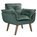 Ver imagem 2 de Poltrona Opalla com Debrum Marfim e Base Palito