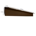 Ver imagem 4 de Acabamento em L p/Painel Ripado PVC 3,00x0,25x0,14 Marrom Bariri