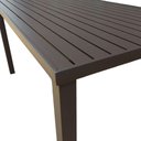 Ver imagem 3 de Mesa Tampo Ripado Retangular 1.20x0.80m Alumínio Marrom