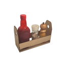 Ver imagem 1 de Porta Guardanapo e Sachê em MDF - Kit 5 Unidades