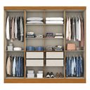 Ver imagem 7 de Guarda Roupa Casal 8 Portas 4 Gavetas Layla Premium Casa 812