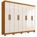 Ver imagem 3 de Guarda Roupa Casal 8 Portas 4 Gavetas Layla Premium Casa 812