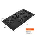 Ver imagem 7 de Cooktop 5 Bocas a Gás Super Chama Lateral Bds85ae Brastemp