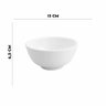Jogo 4 Bowls de Porcelana Branco Clean 330ml Lyor - 2