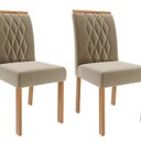 Ver imagem 6 de Sala de Jantar Maitê 160 cm com 6 Cadeiras Juliana Wood Marrom/Cinamomo/Off