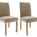 Ver imagem 6 de Sala de Jantar Agata 130 cm com 4 Cadeiras Clarice Wood Marrom/Cinamomo/Off/Madeira/Joli