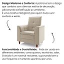 Ver imagem 5 de Poltrona Decorativa Estofada Confortável Sala Isis Suede:bege