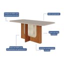 Ver imagem 4 de Sala de Jantar Louise 180cm com 6 Cadeiras Juliana Wood