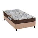 Ver imagem 1 de Cama Box Solteiro: Colchão Espuma Ortobom D45/EP Fort Tech ISO 150 + Base CRC Suede Clean(88x188)