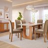 Sala de Jantar Valentina 180cm com 6 Cadeiras Juliana Wood - 1