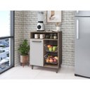 Ver imagem 2 de Balcão Multiuso Off White Fruteira com Espaço para Forno com Porta Fp