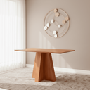 Ver imagem 1 de Mesa Maite 130 cm sem Vidro Marrom/Cinamomo