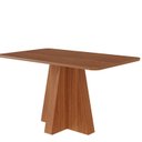 Ver imagem 2 de Mesa Maite 130 cm sem Vidro Marrom/Cinamomo