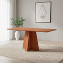 Ver imagem 1 de Mesa Maite 160 cm sem Vidro Marrom/Cinamomo
