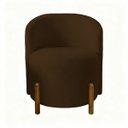 Ver imagem 2 de Poltrona Lounge Bouclé Estopar ? Moderna para Sala, Recepção e Quarto