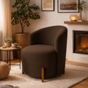 Ver imagem 1 de Poltrona Lounge Bouclé Estopar ? Moderna para Sala, Recepção e Quarto