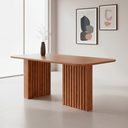 Ver imagem 1 de Mesa de Jantar 6 Lugares 180cm Retangular Ester Marrom/Cinamomo