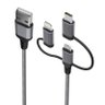 Cabo Multicable 3 em 1 – Lightning (mfi) Micro-usb | Usb-c com 1,5 M - 1