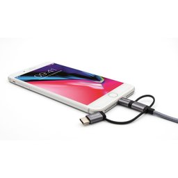 Cabo Multicable 3 em 1 – Lightning (mfi) Micro-usb | Usb-c com 1,5 M - 3