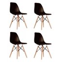 Ver imagem 4 de Conjunto Sala de Jantar Mesa Madeira Maciça com 6 Cadeiras Eames Espresso Móveis